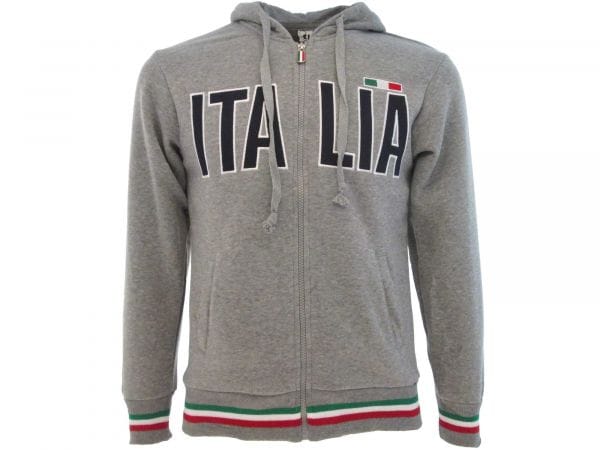 Grey Italian Zip