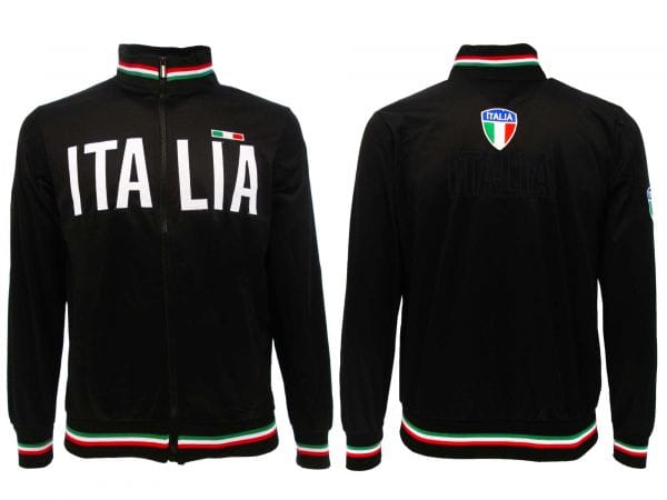Italian Black Track Jacket